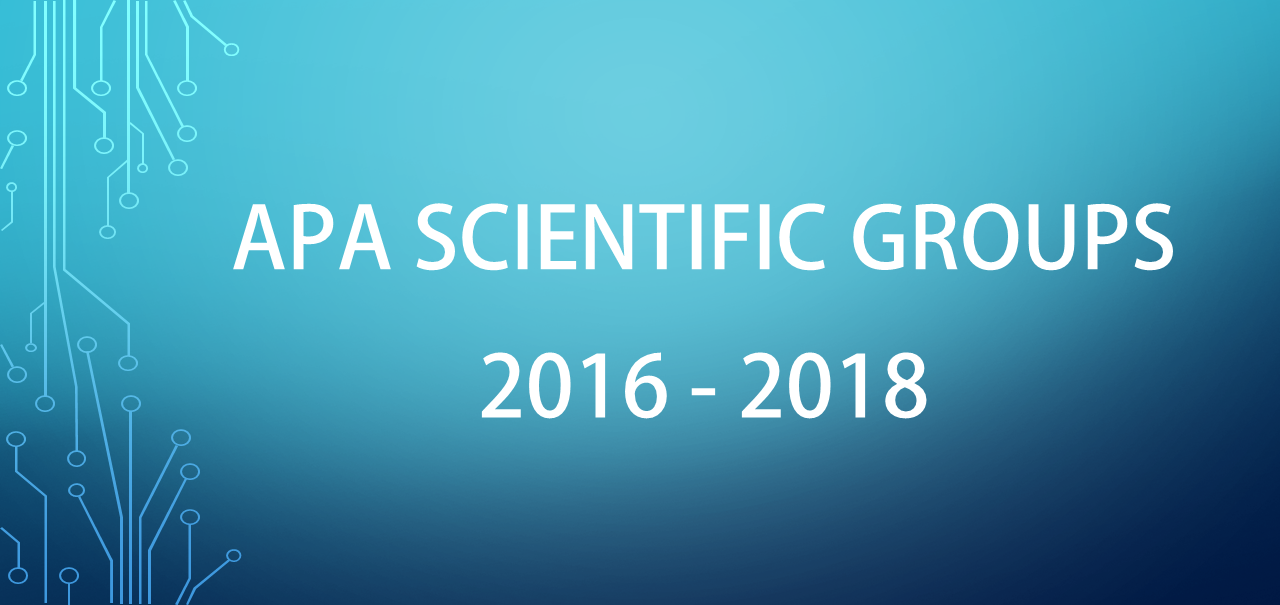 SCIENTIFIC GROUPS 2016 2018